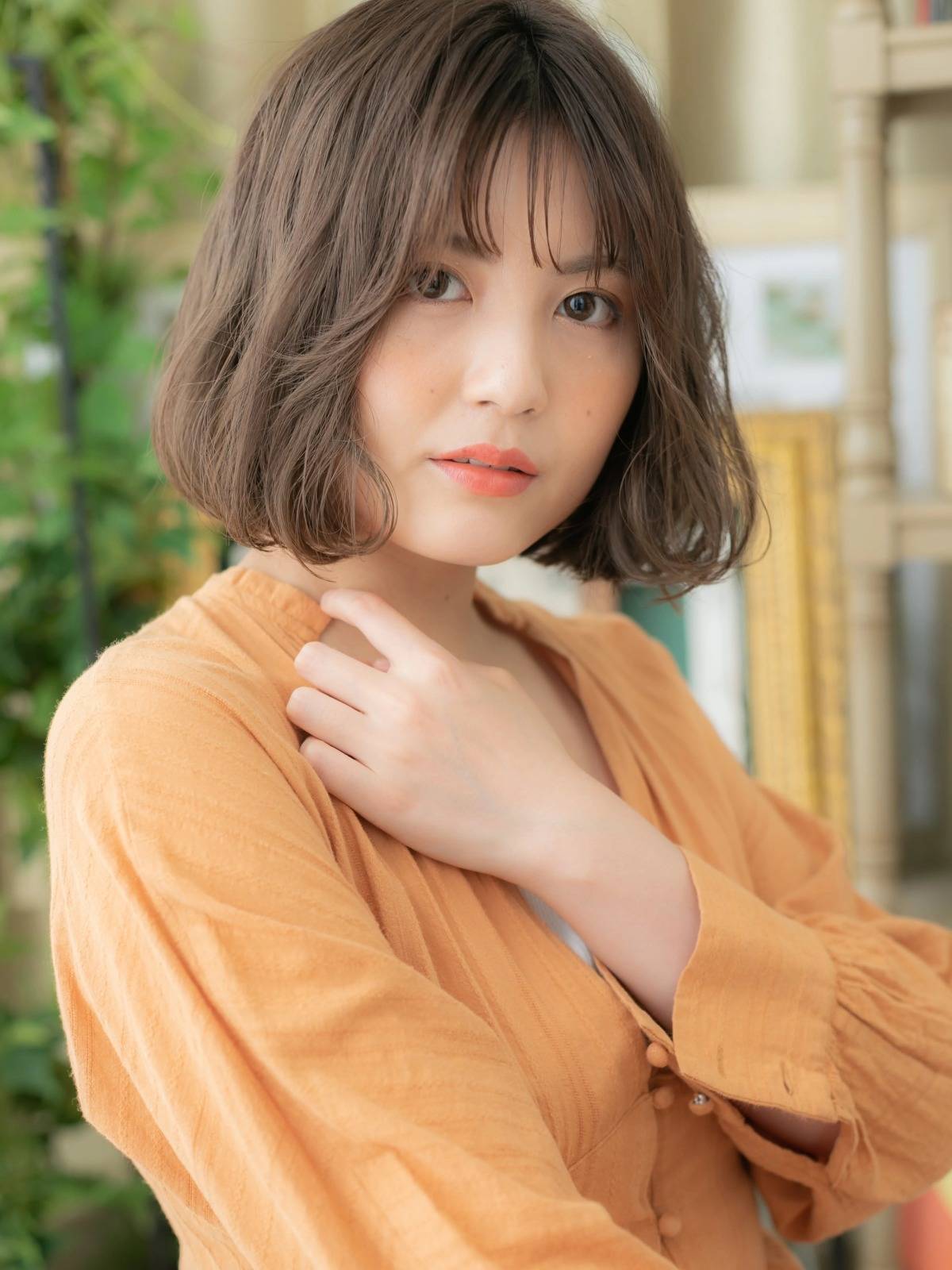 ニュアンス感ゆるふわボブ
