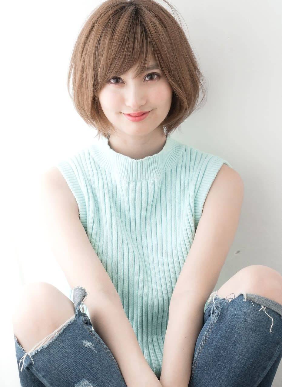 ナチュラル丸みボブ