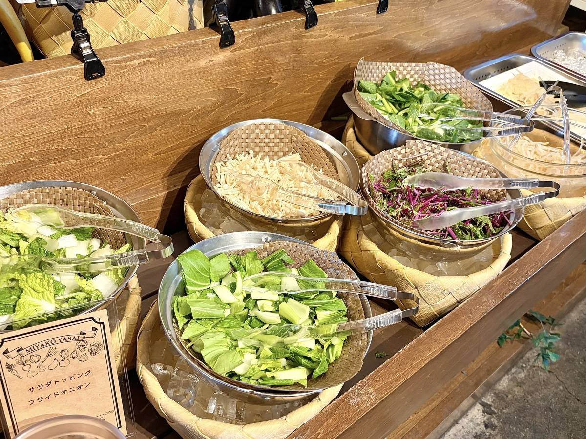 都野菜賀茂 京都駅前店の野菜