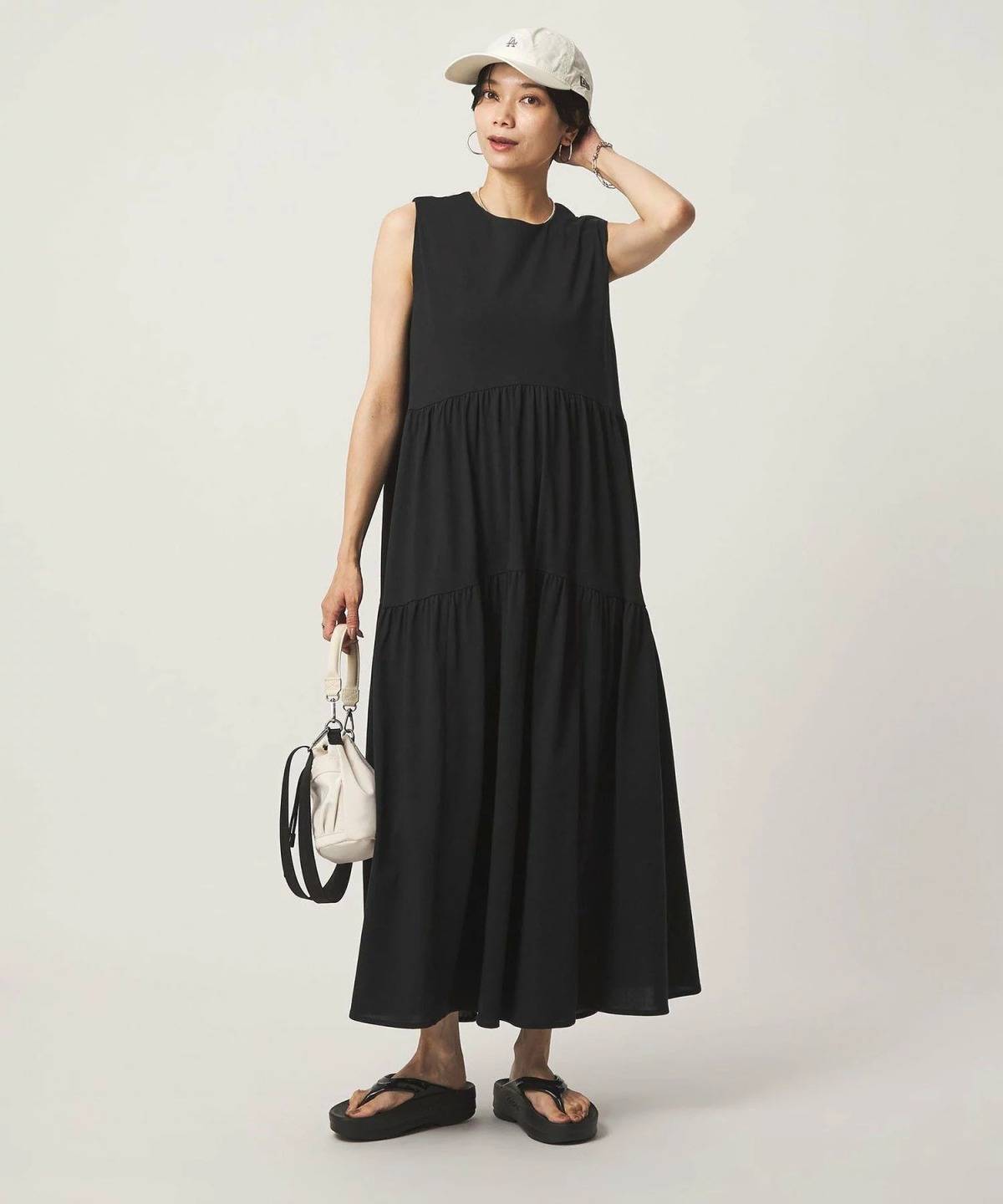 UNITED ARROWS green label relaxing カット ティアード ワンピース