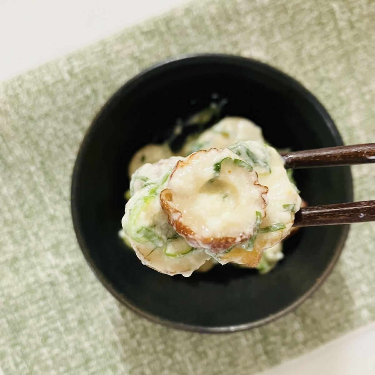 紀文公式の「焼ちくわとたっぷり薬味の白あえ」のレシピ
