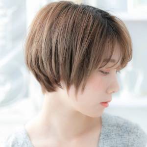  丸みシンプルボブ 