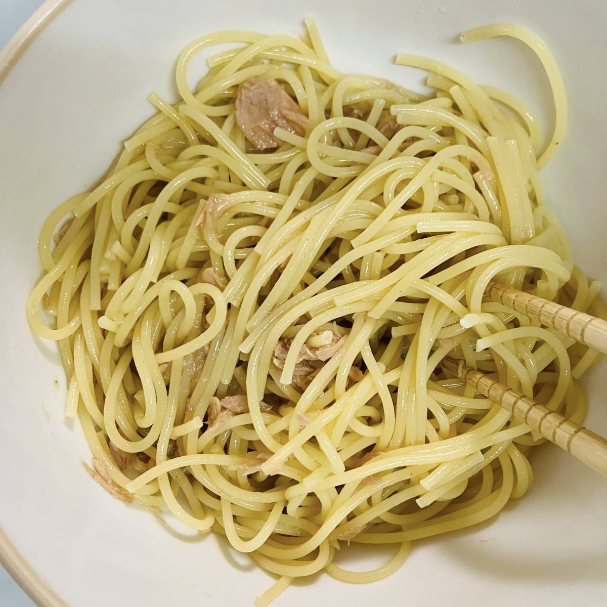 いなば公式の「さっぱり和風冷製ライトツナパスタ」のレシピ