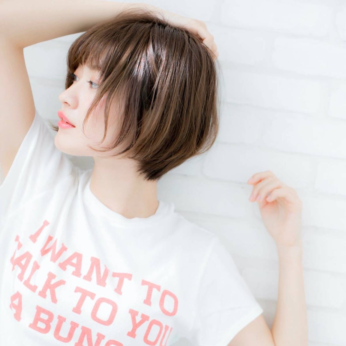 抜け感ひし形ショート