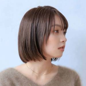 シンプルストレートボブ 