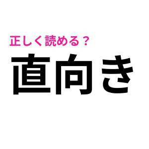  直向き 