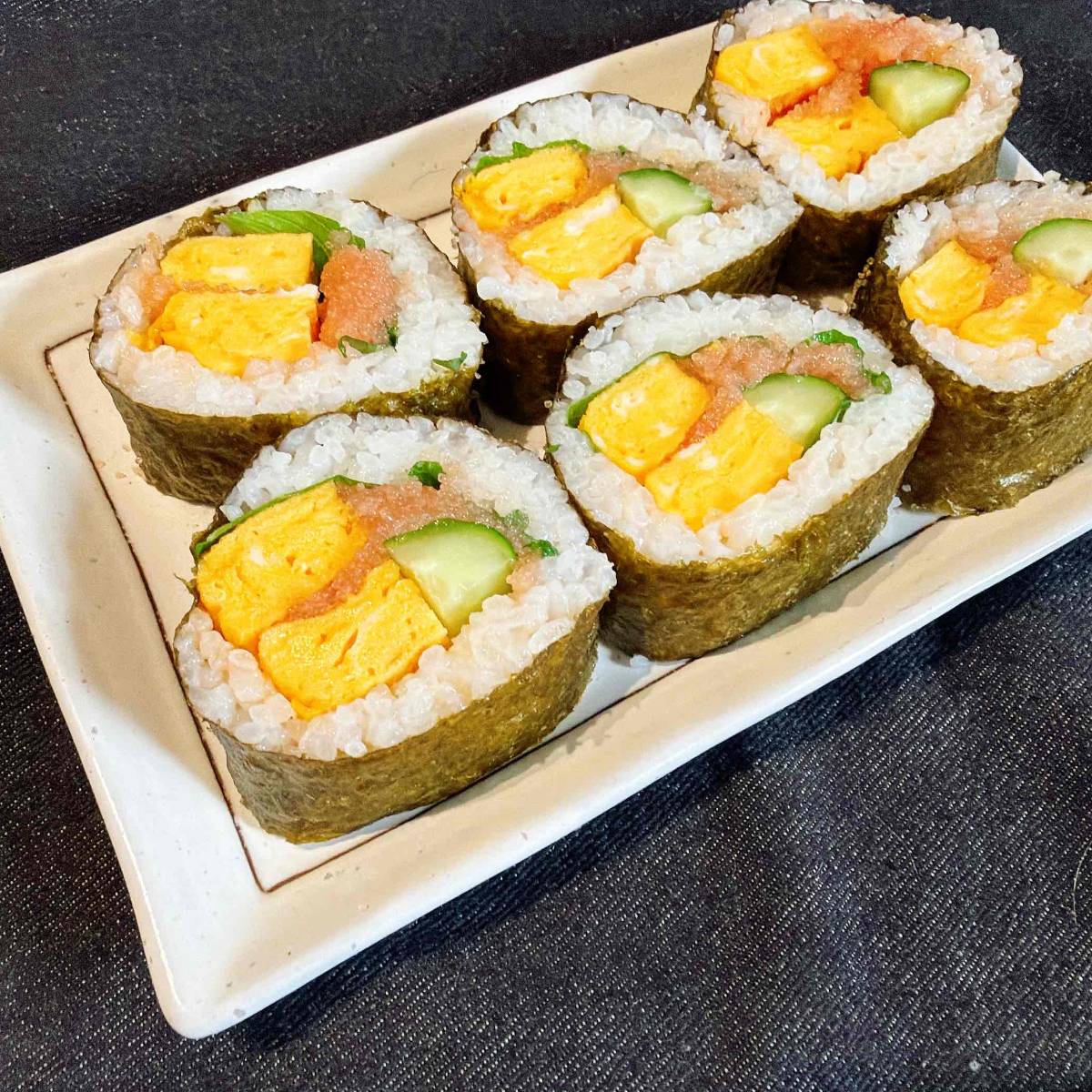JAグループ公式の「大葉と焼きたらこの太巻き」のレシピ