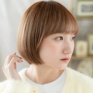  まとまり感丸みボブ 