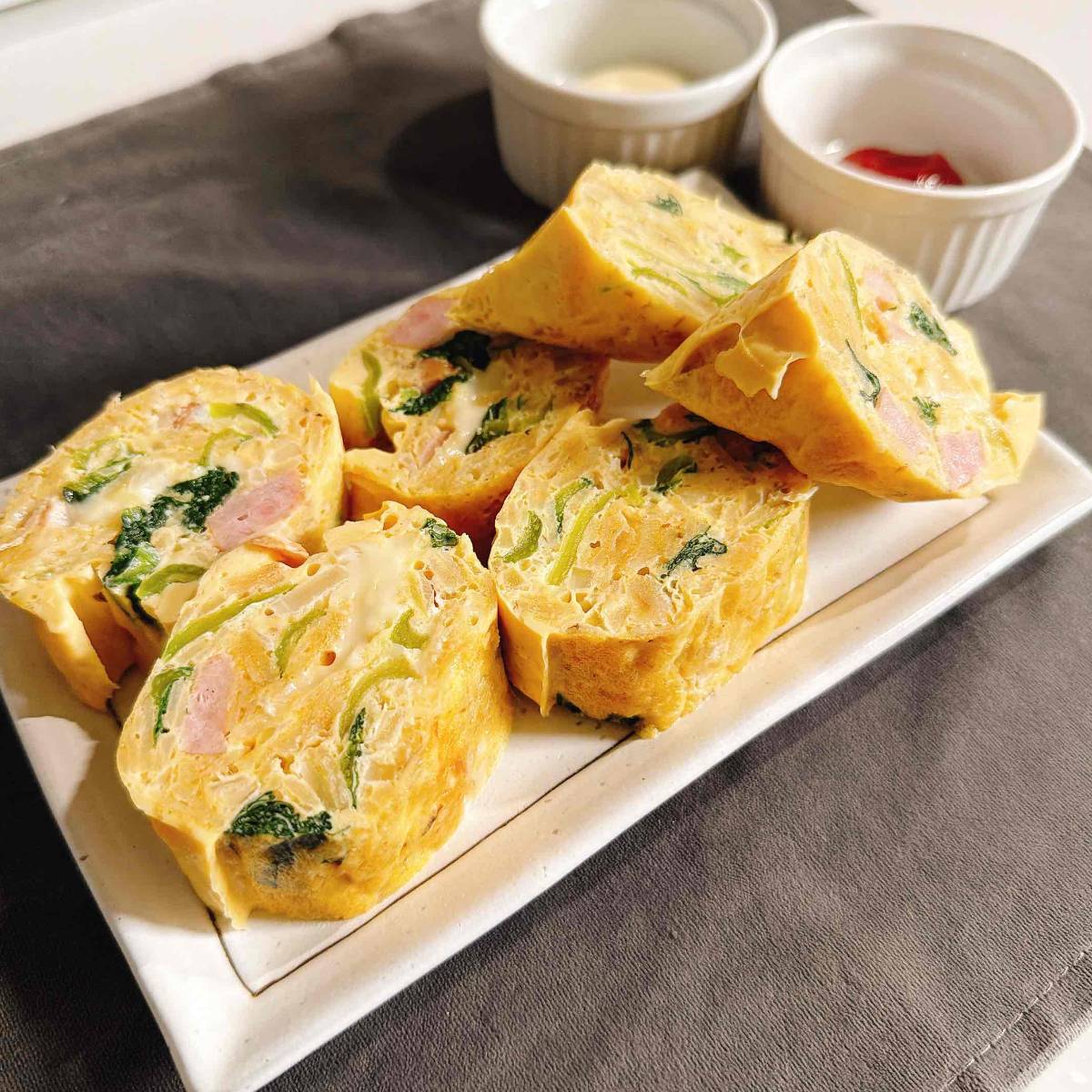 JA全農公式の「ポテトチップスオムレツ」のレシピ
