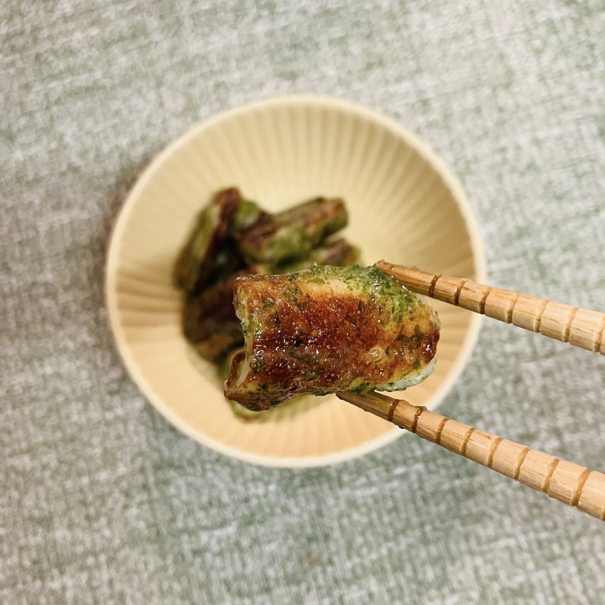 紀文公式の「焼ちくわのフライパンで作る磯辺揚げ」のレシピ