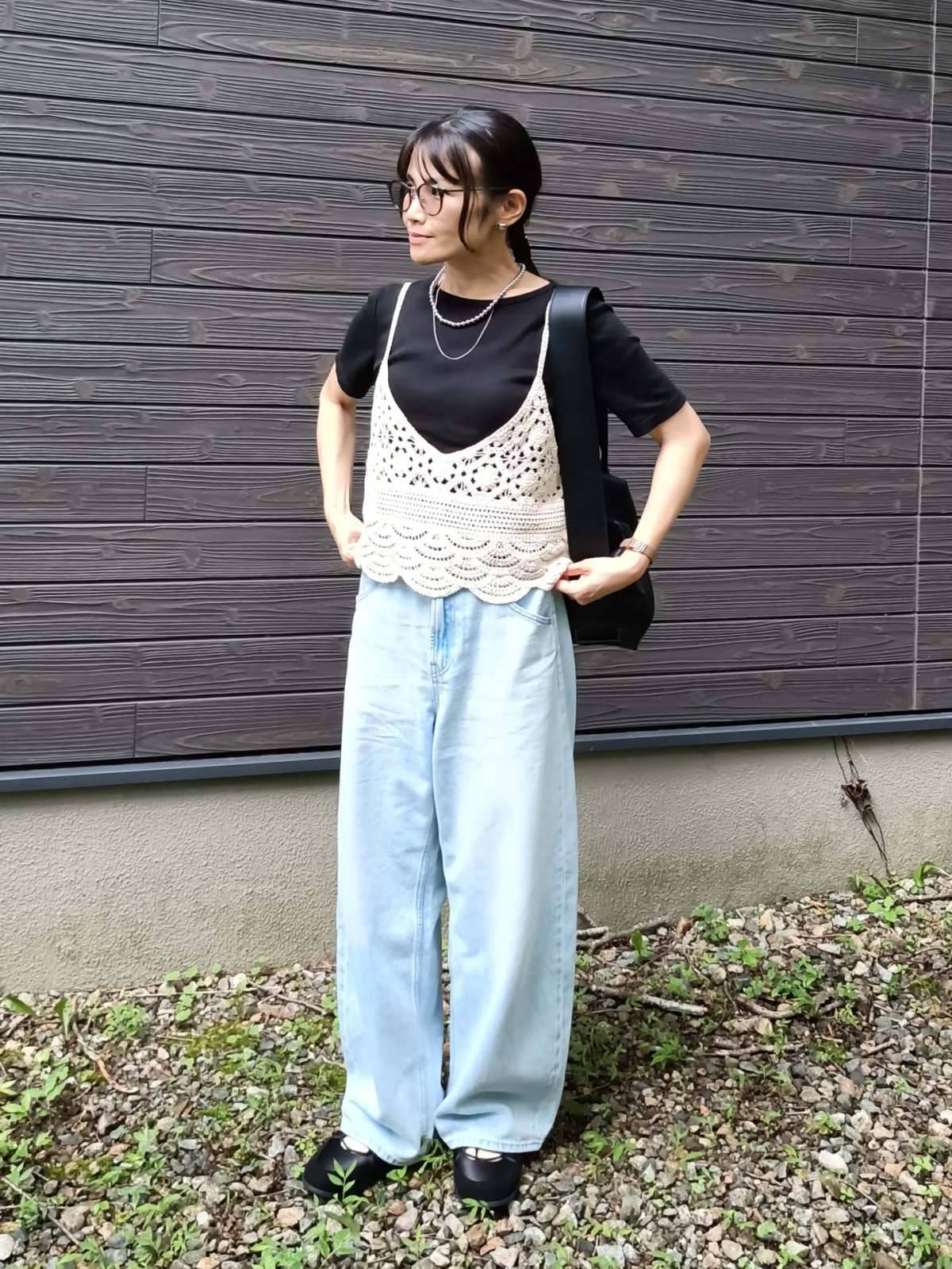 トップスの重ね着が◎