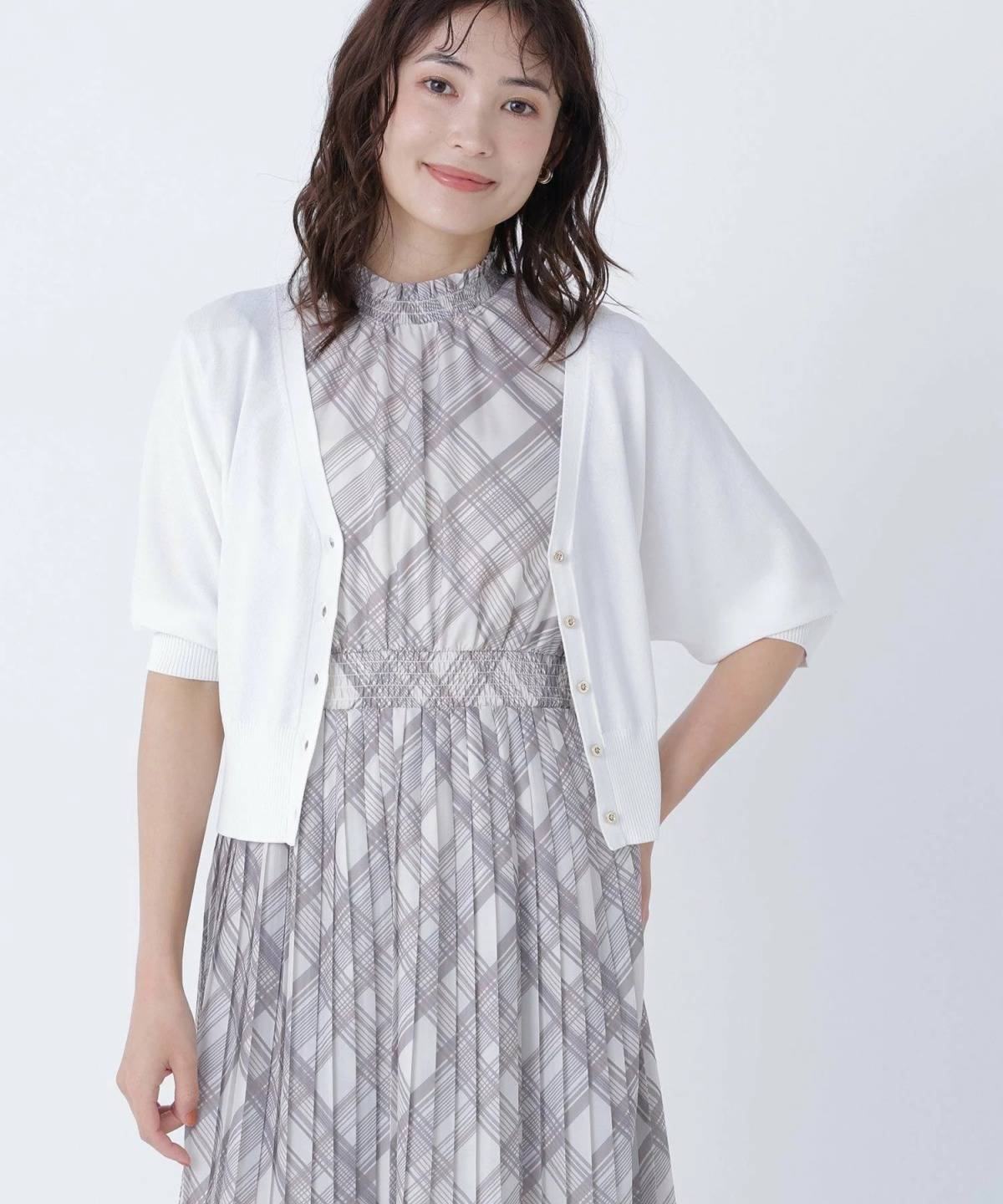 NATURAL BEAUTY BASIC ドルマンボレロカーディガン