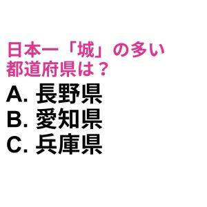 ノータイムで答えられた人、完全に優秀だよ……。日本一「城」の多い都道府県は？【都道府県クイズ】