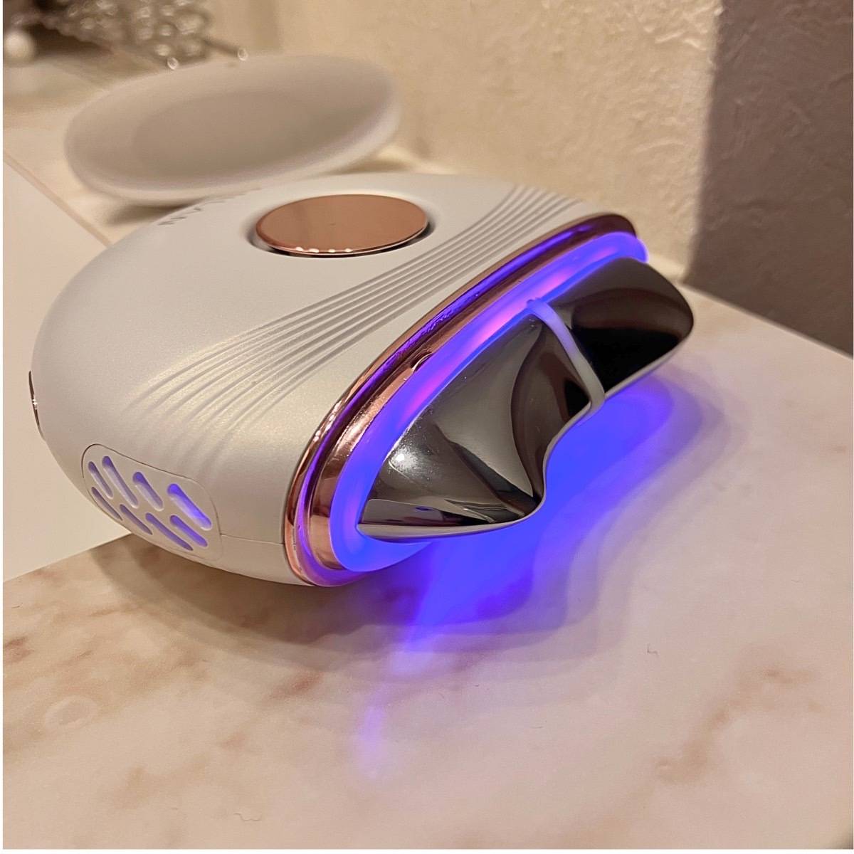 ANLAN 温冷リフトかっさ EMS 紫色LED×EMS