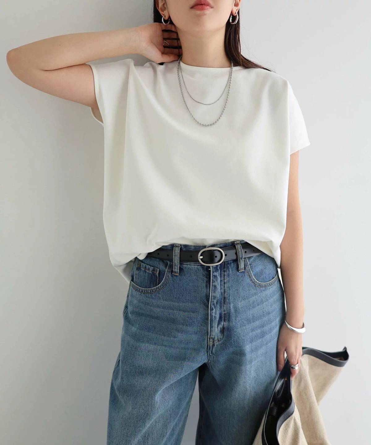 andme きれいめ ポンチ 2way トップス