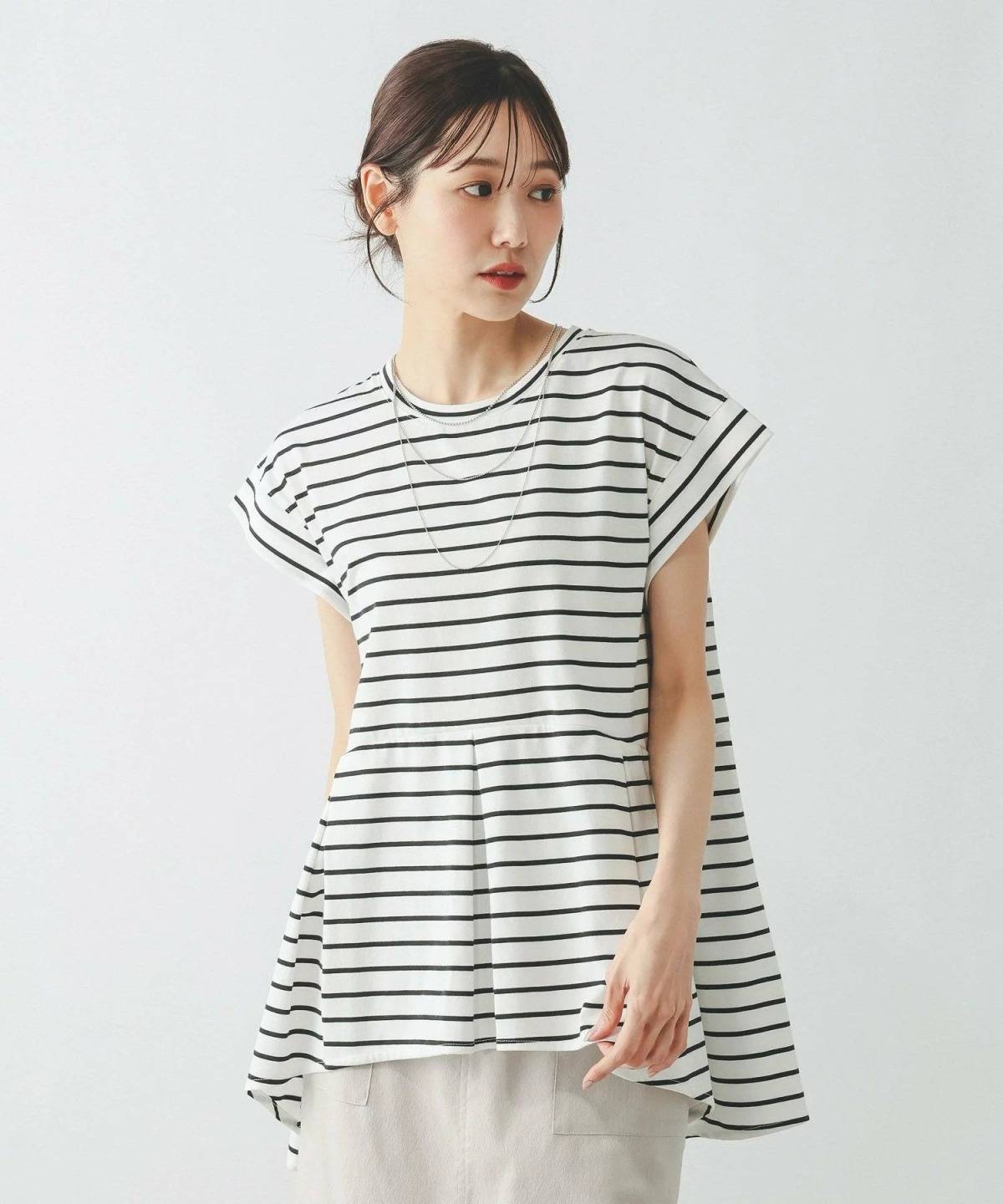 GLOBAL WORK フローズン切り替えペプラム