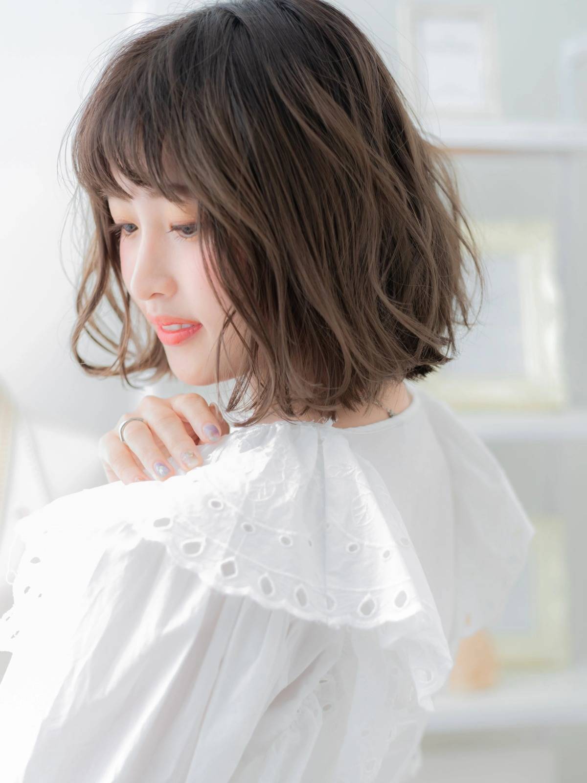 ゆるウェーブのエアリーボブ