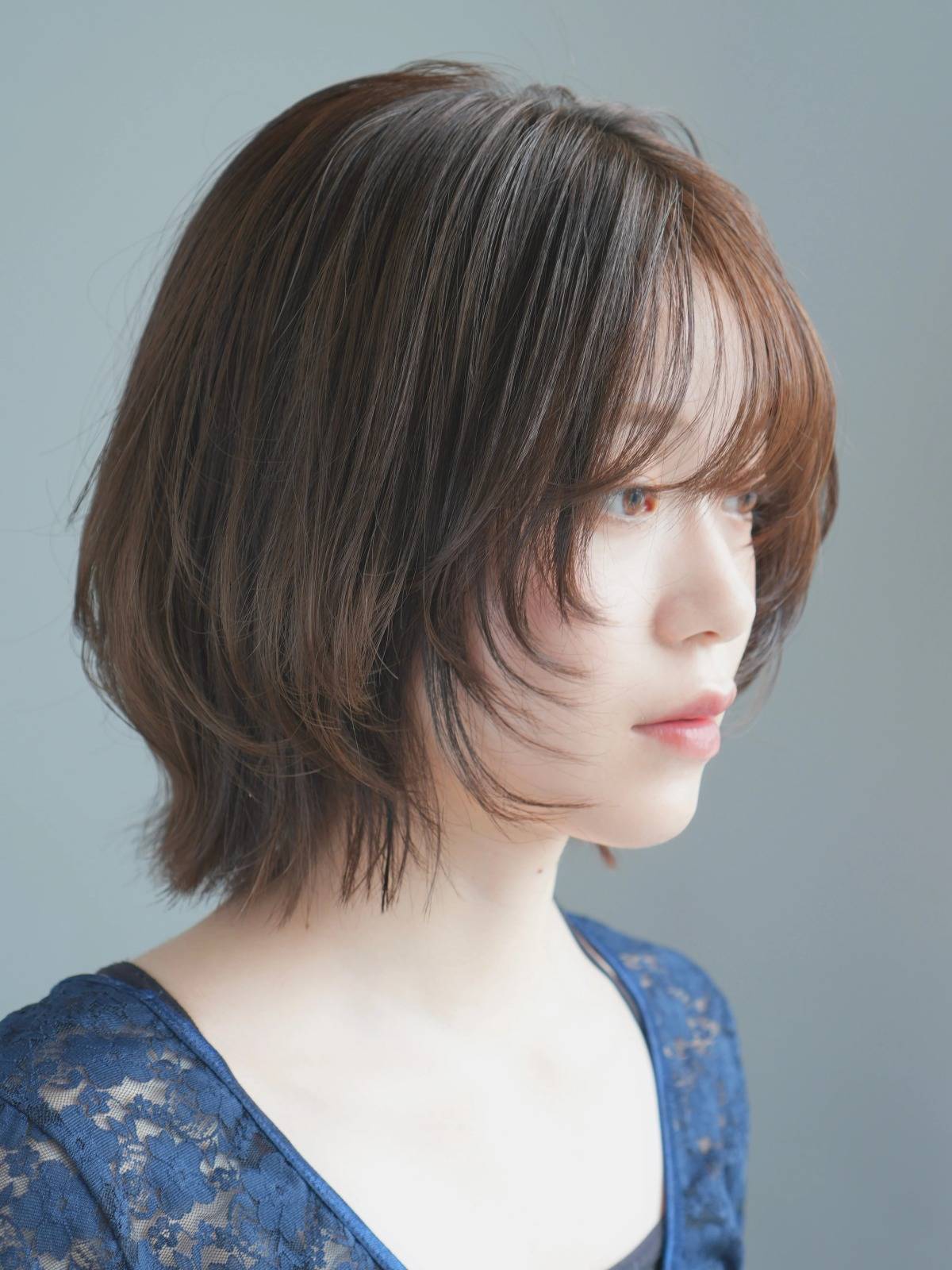 フェイスレイヤー抜け感ボブ