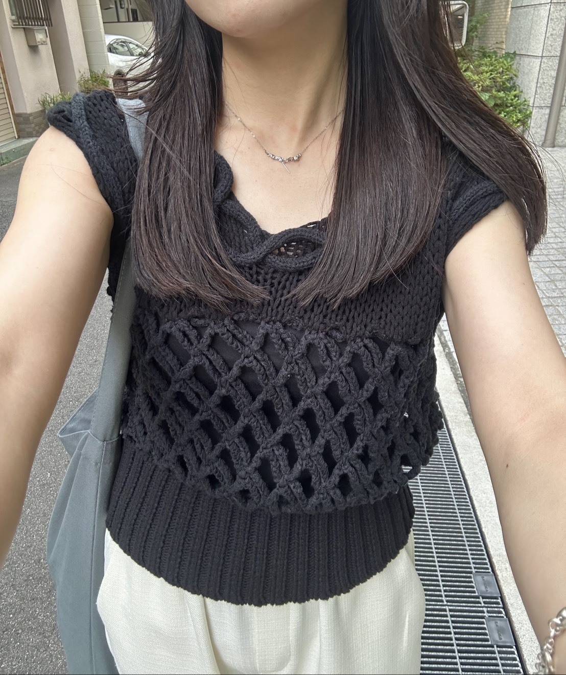 leinwandeのMix Yarn Crochet Top