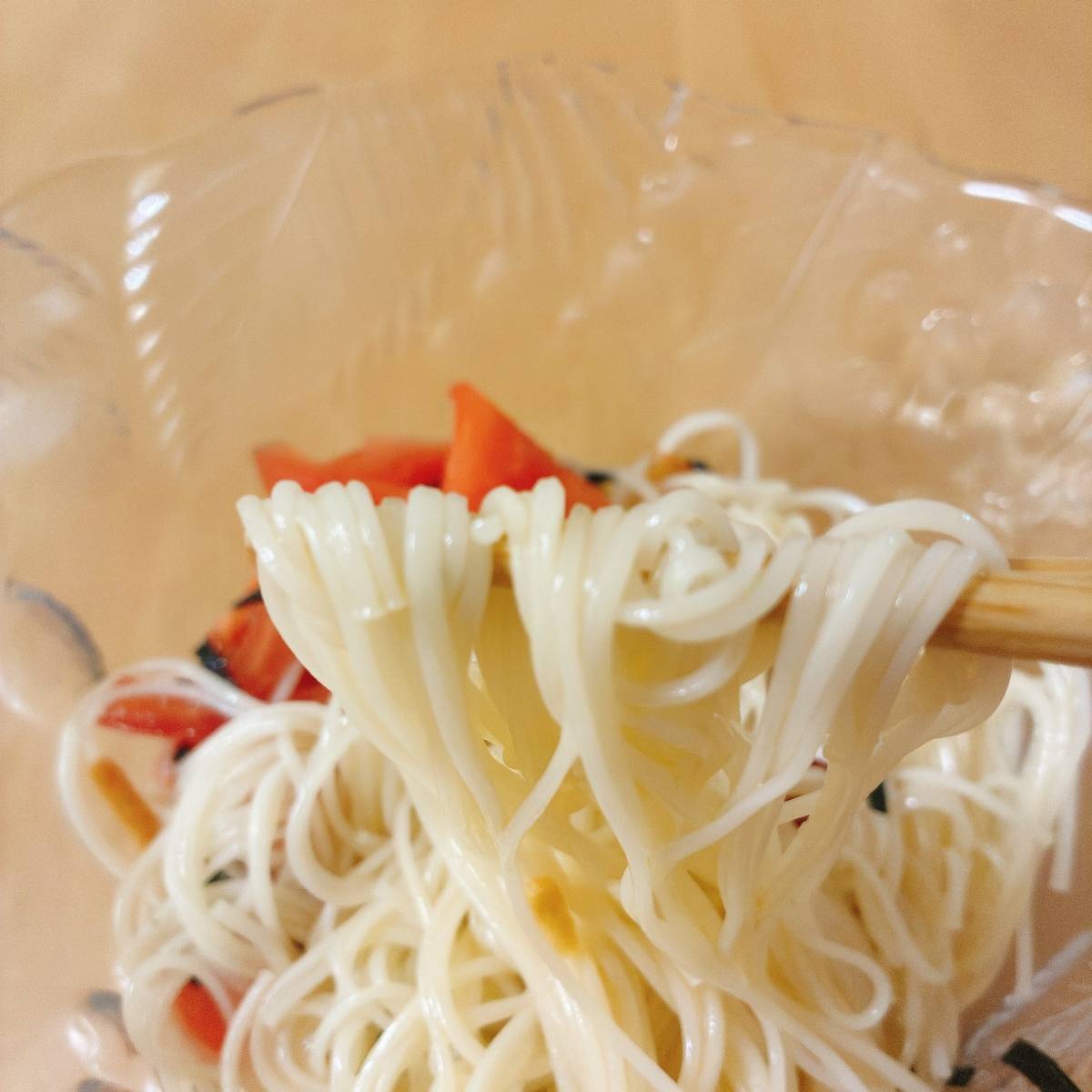 永谷園公式の「夏野菜の和風カッペリーニ」のレシピ