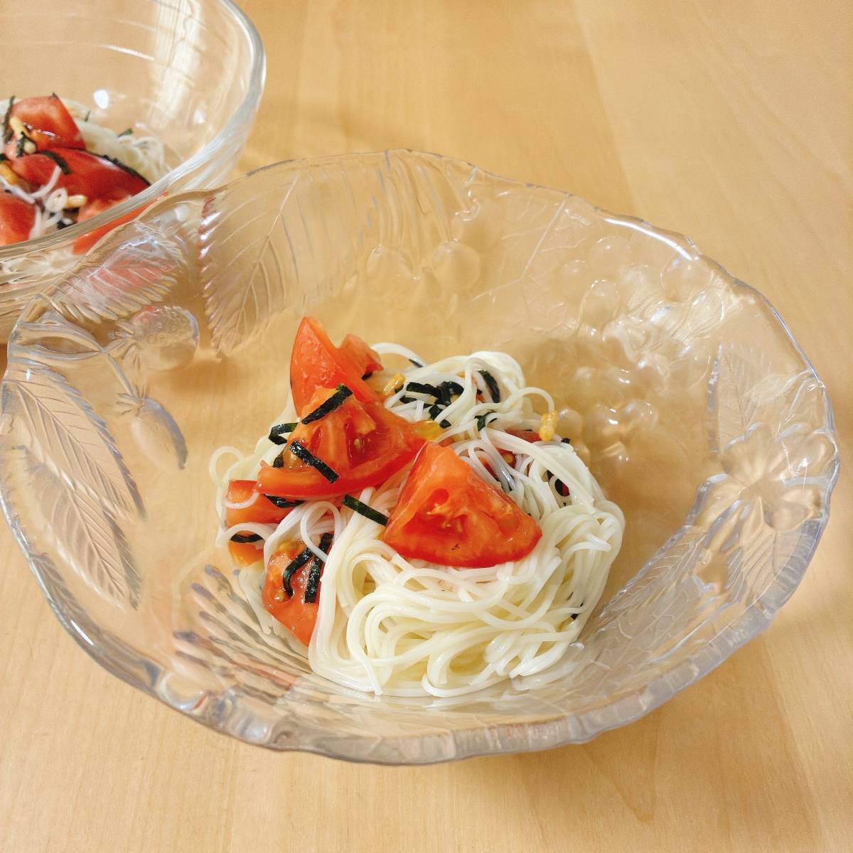 永谷園公式の「夏野菜の和風カッペリーニ」のレシピ