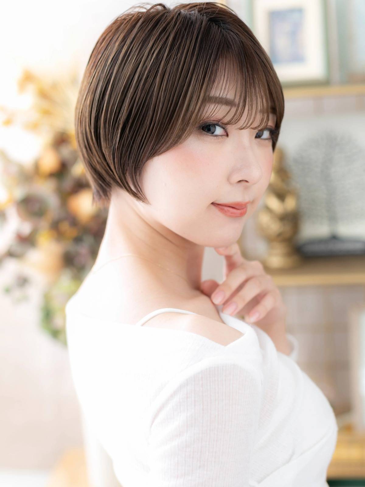 きちんと見え前下がりショート