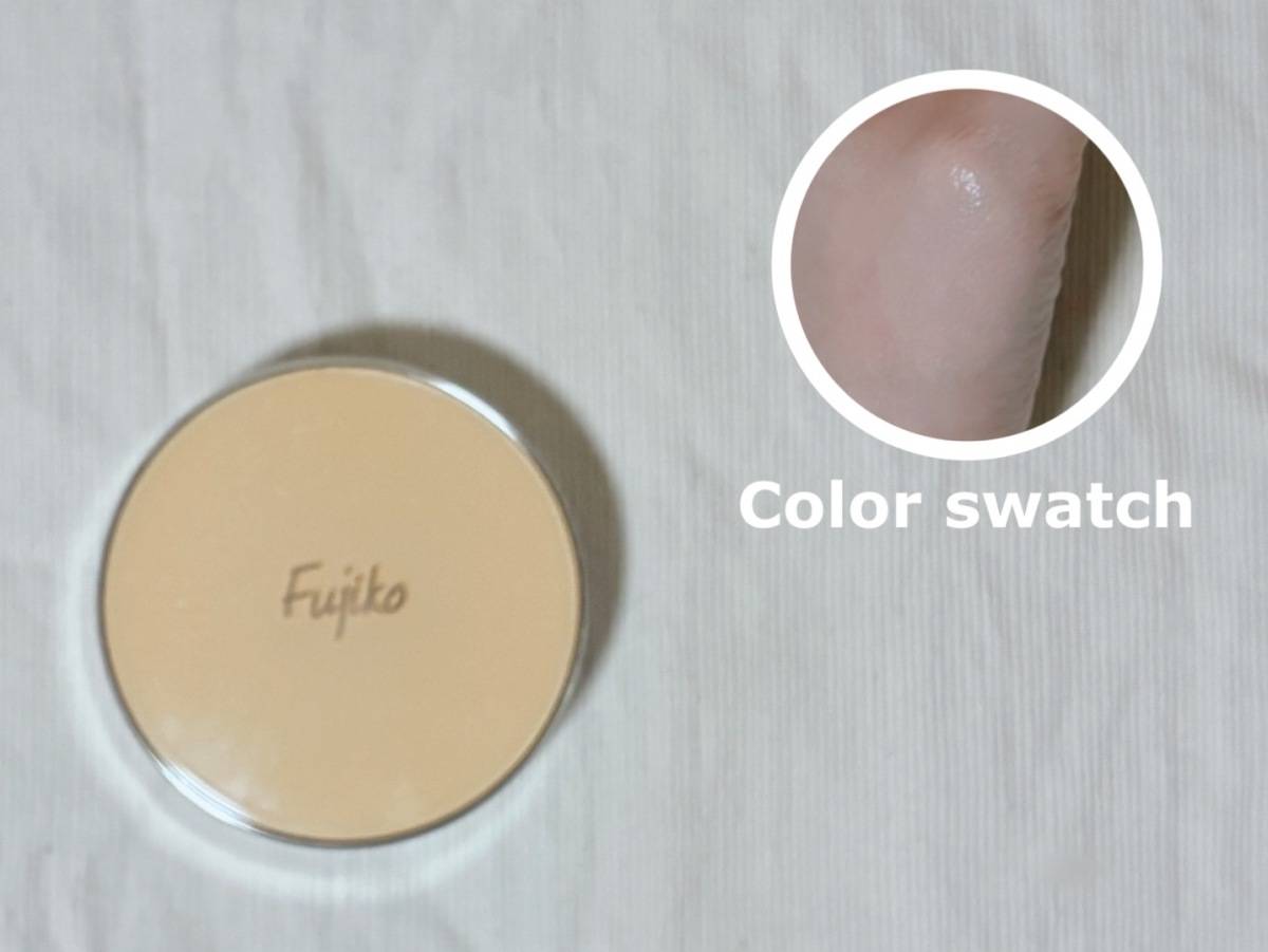 Fujiko フジコ あぶらとりウォーターパウダーNEO メイク直し クッション 本体 蓋閉め カラースウォッチ