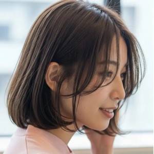  上品なワンカールボブ 