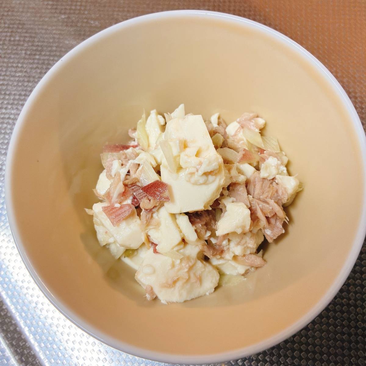 JAグループ公式の「ツナとみょうがと豆腐の白だし和え」のレシピ