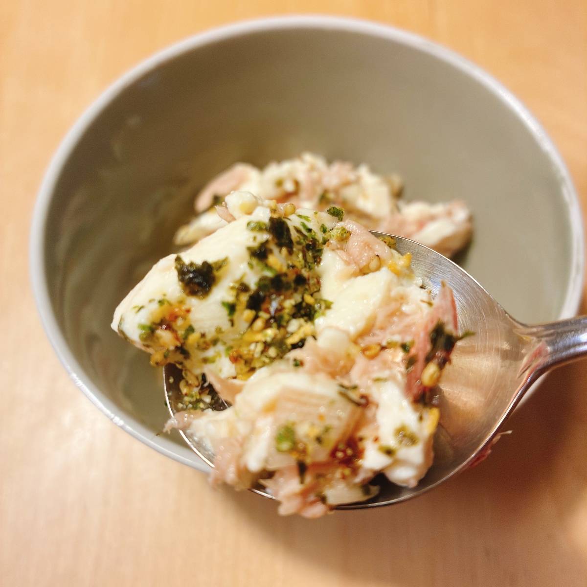 JAグループ公式の「ツナとみょうがと豆腐の白だし和え」のレシピ