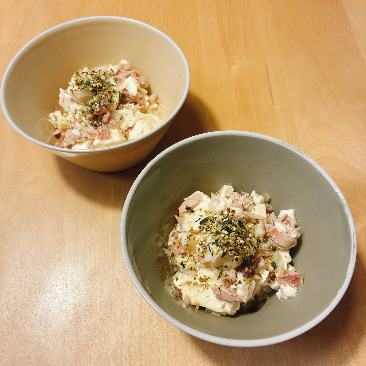 JAグループ公式の「ツナとみょうがと豆腐の白だし和え」のレシピ