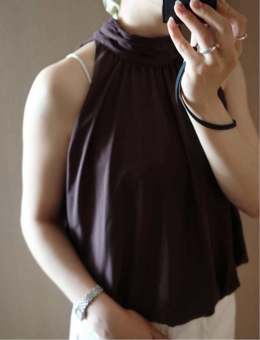 H&M バブルヘムトップス