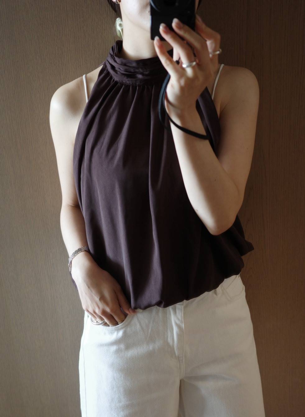 H&M バブルヘムトップス