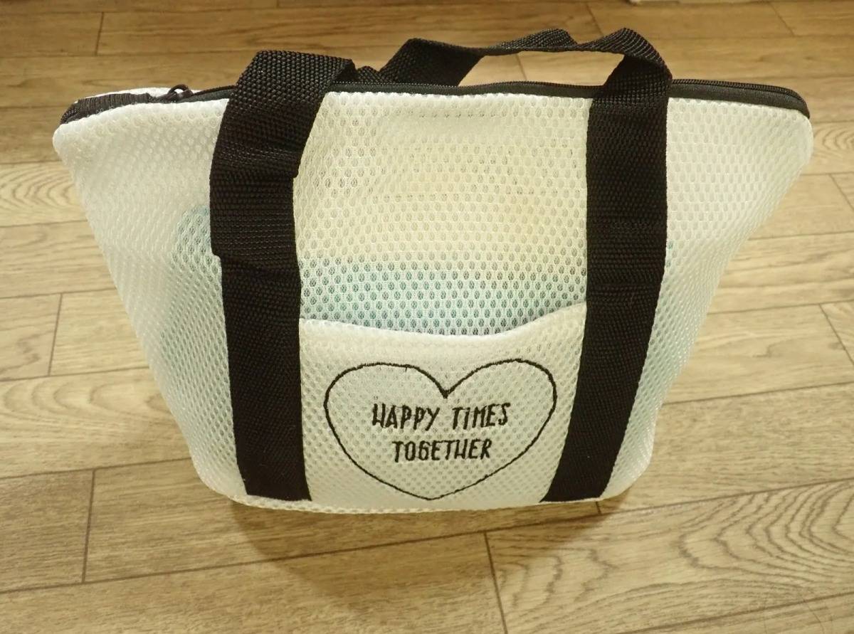 DAISO(ダイソー)：トラベルトートバッグ(ウォッシャブル、30×10×20cm)