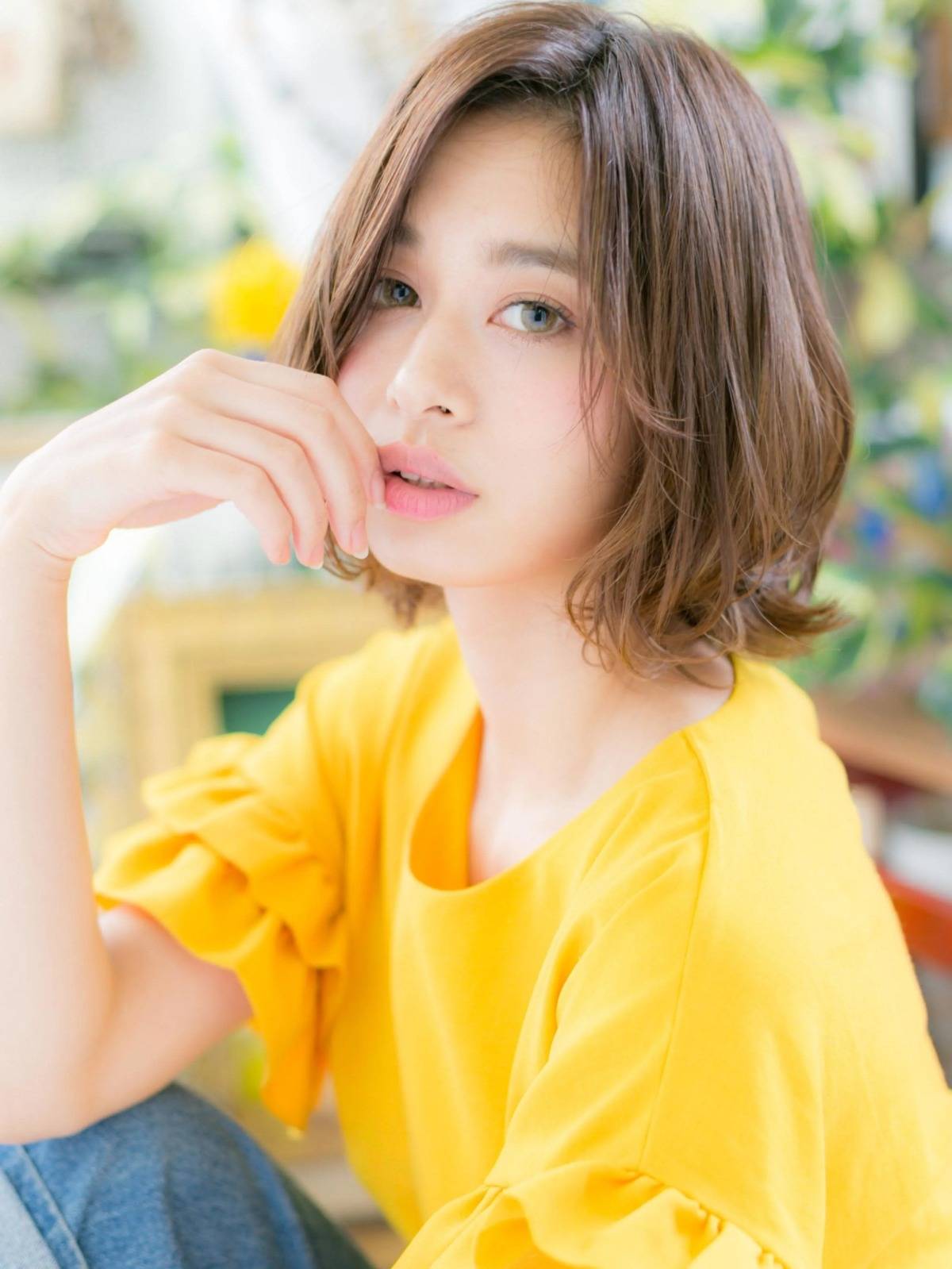 ゆるっとした抜け感ボブ