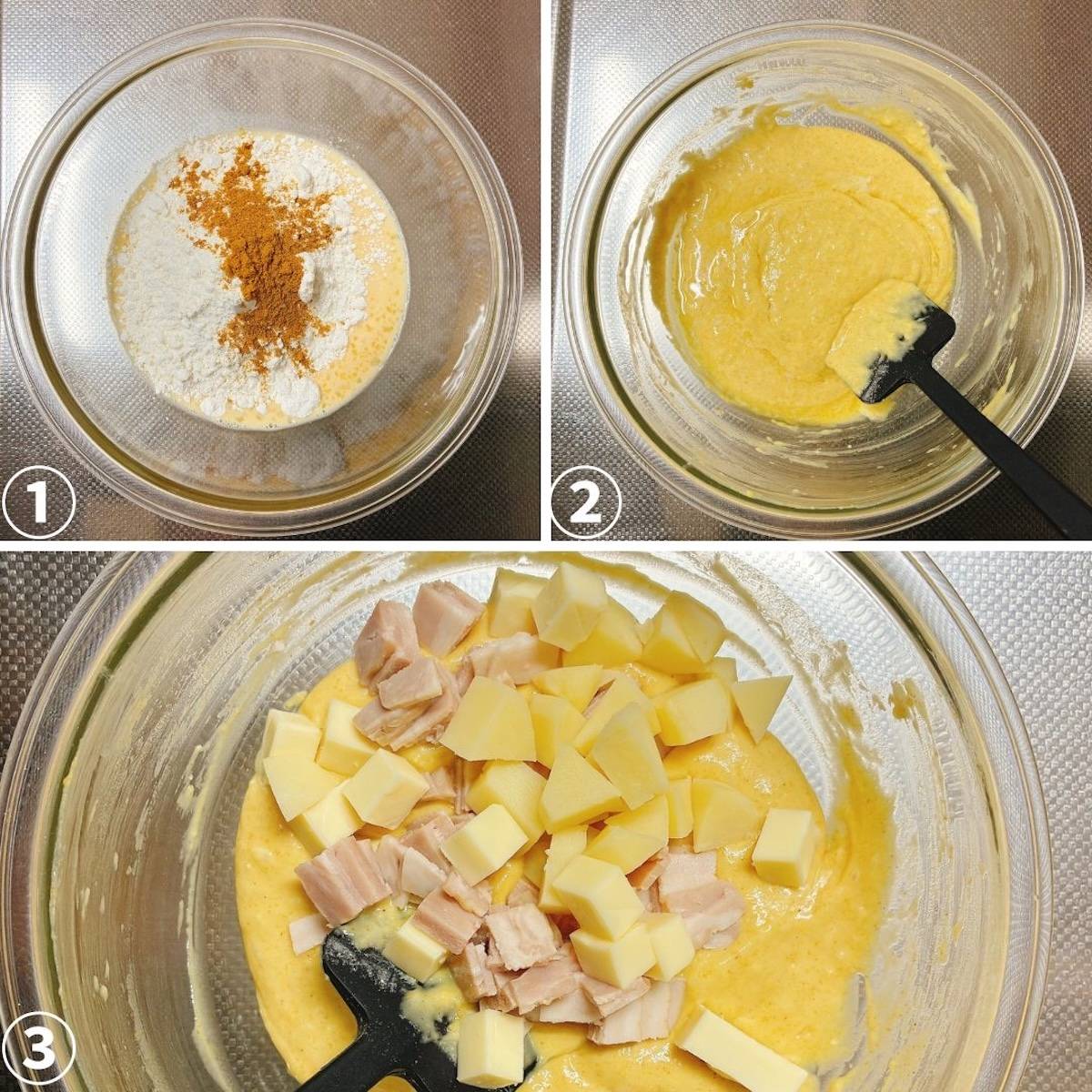 森永公式の「カレーマフィン」のレシピ