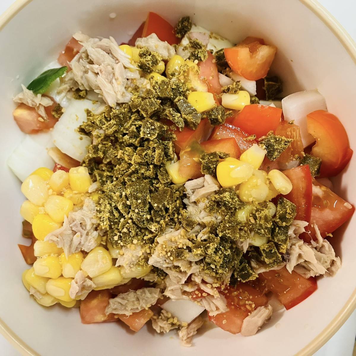 いなば公式の「ツナコーンで夏野菜のドライカレー風」のレシピ
