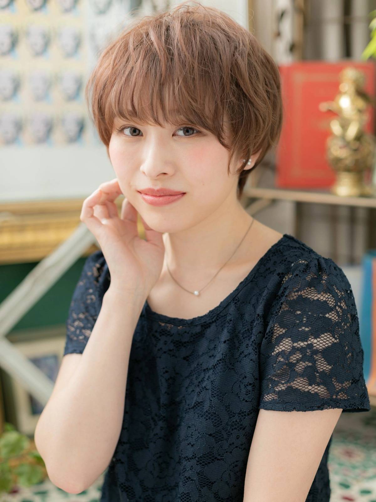 ニュアンス感丸みショート