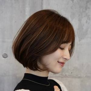 ひし形シルエットボブ 