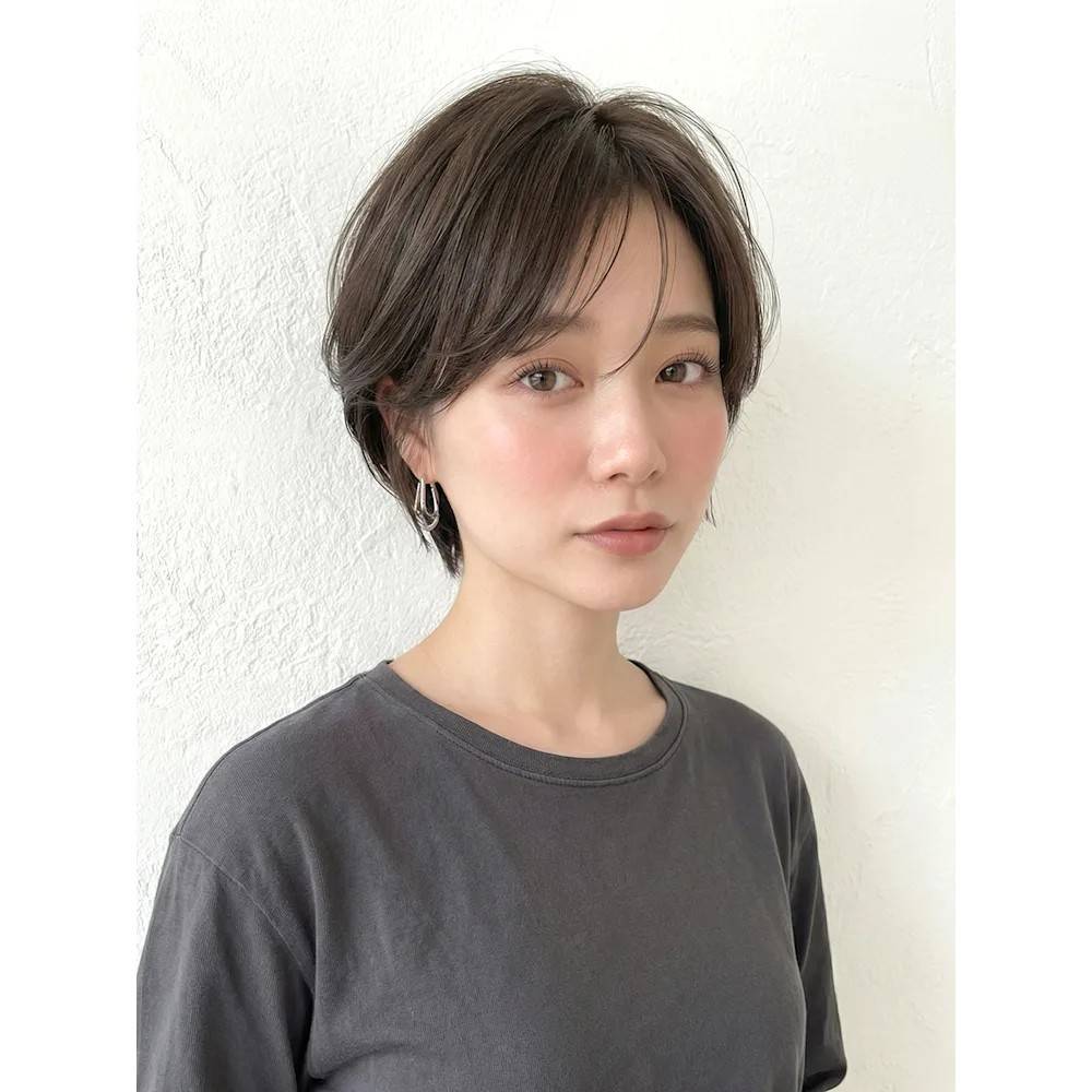 小顔見えするくびれショート