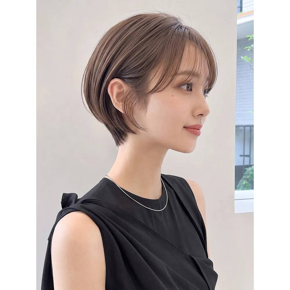 大人レディな丸みショート