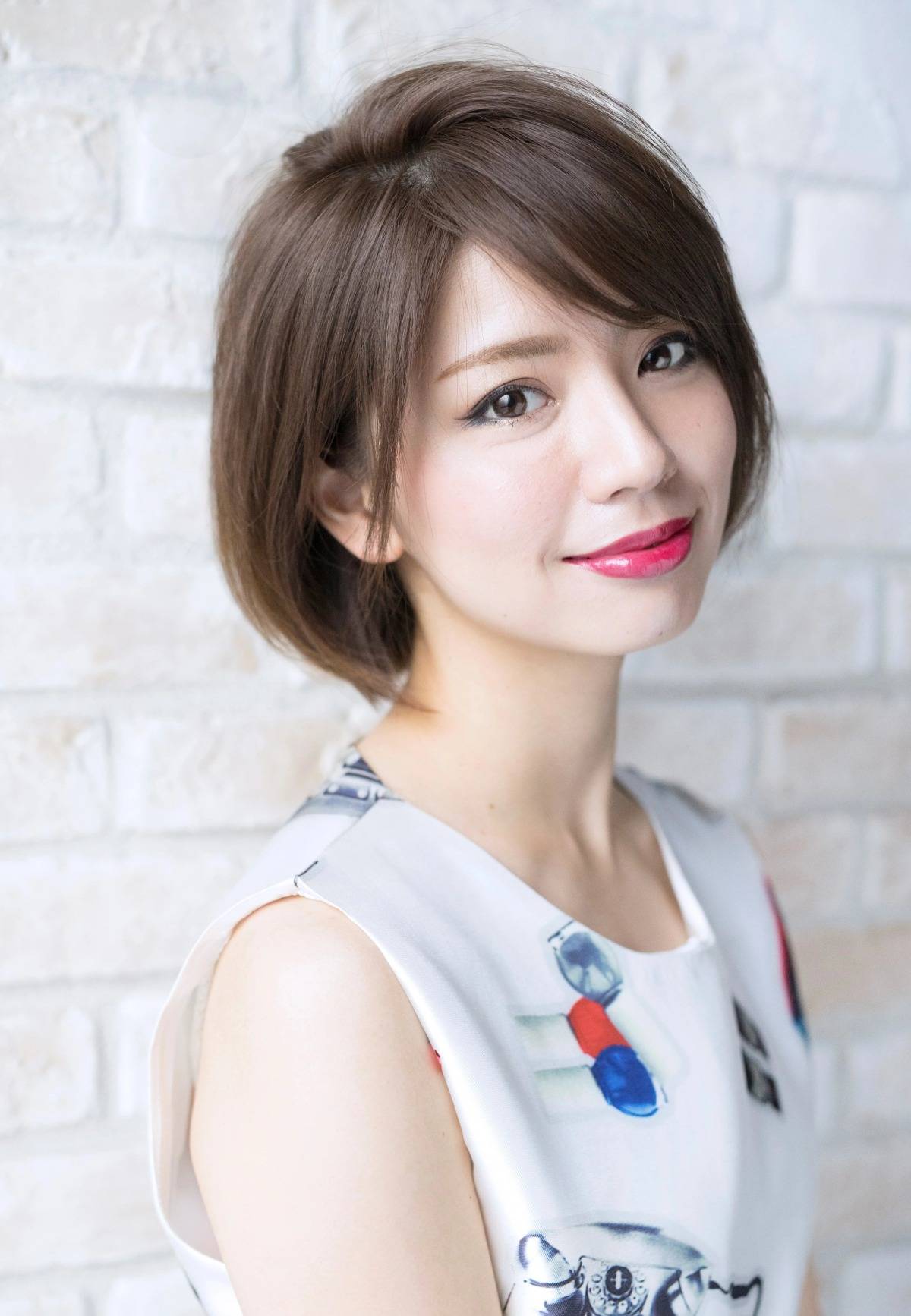 大人かわいいマッシュ丸みボブ