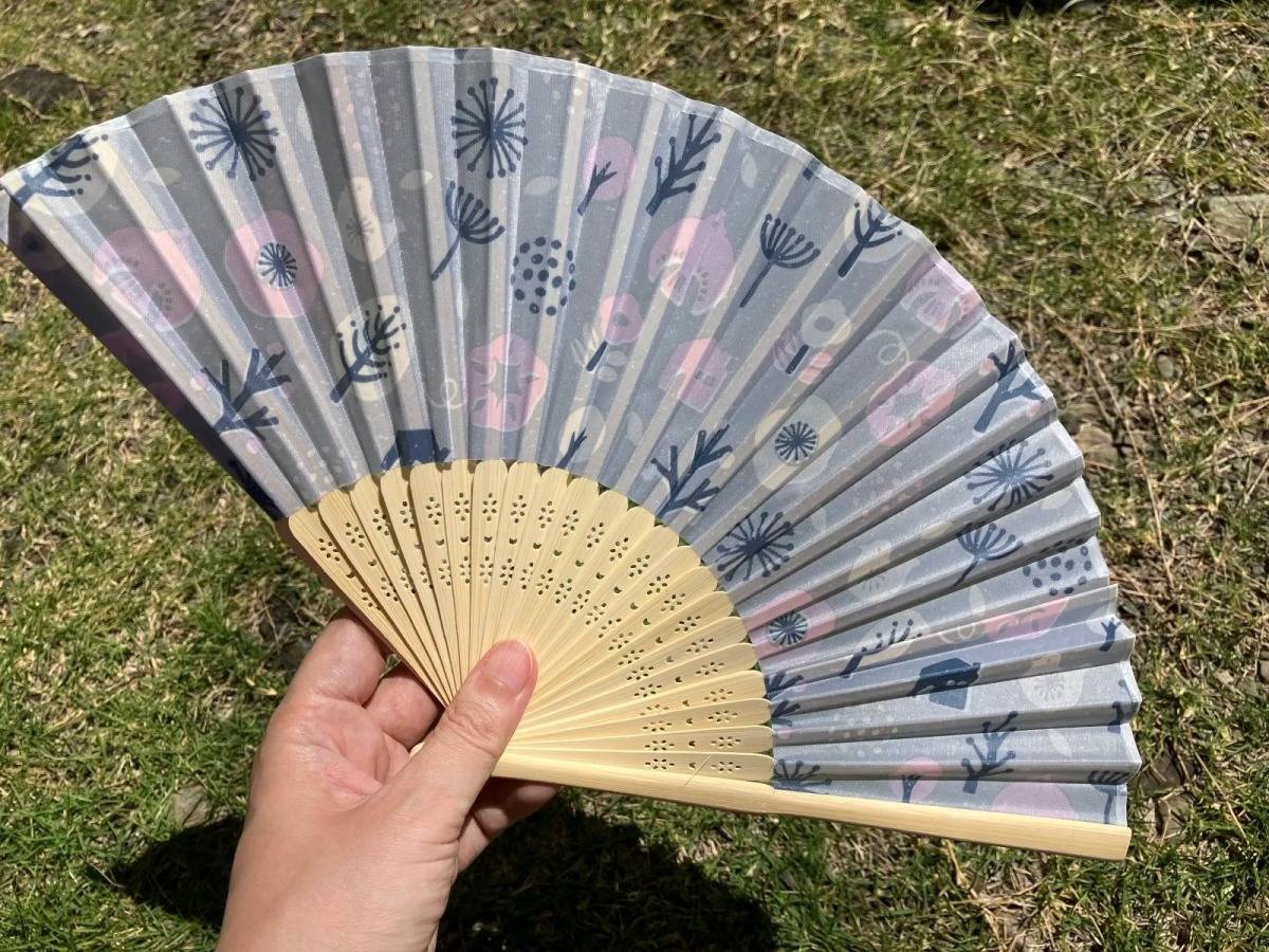 Seria(セリア):扇子21cm 北欧ナチュラル