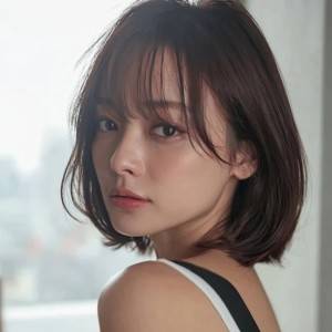  ヘルシーなカジュアルボブ 