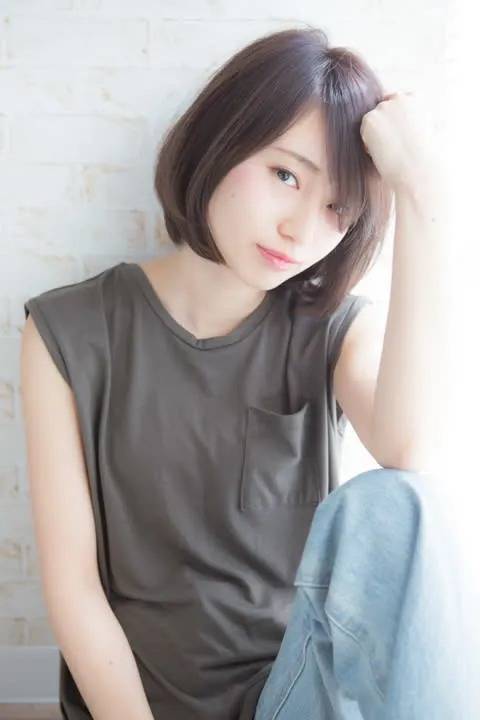 上品ひし形シルエットボブ