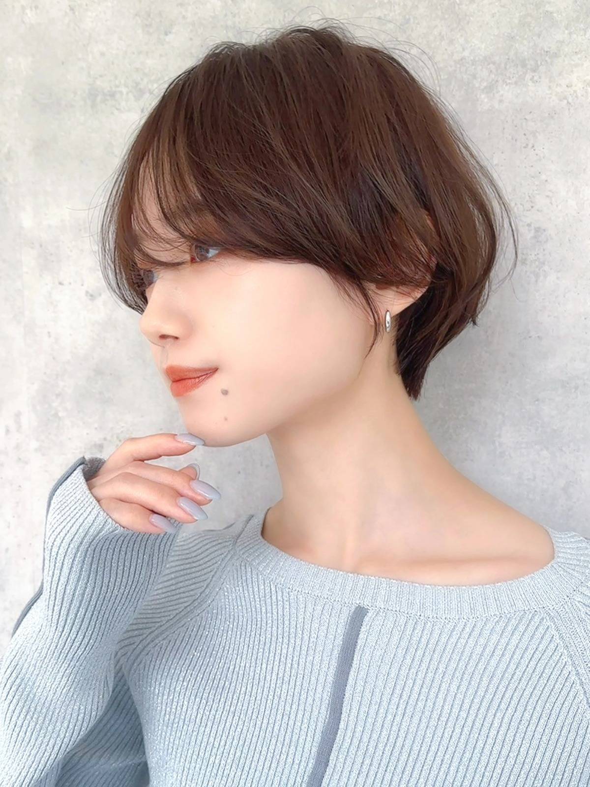 丸みシルエットショート
