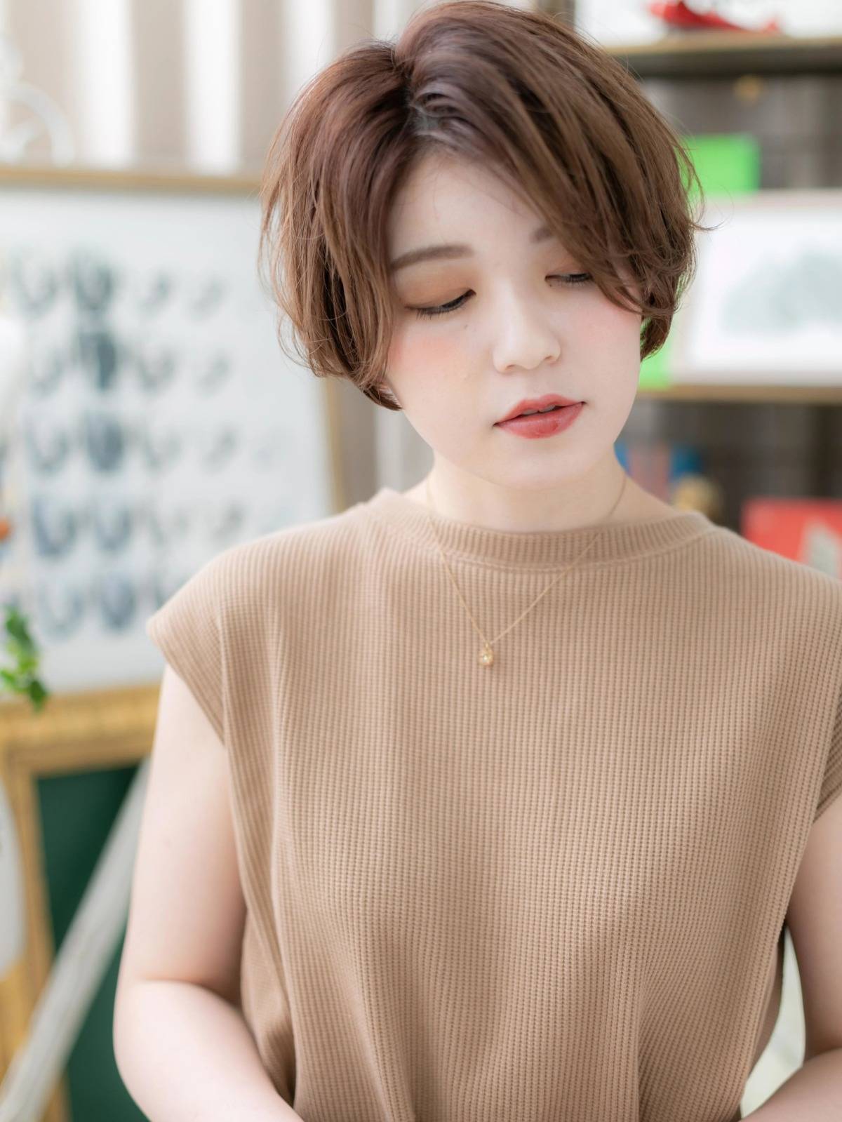 無造作ボブ