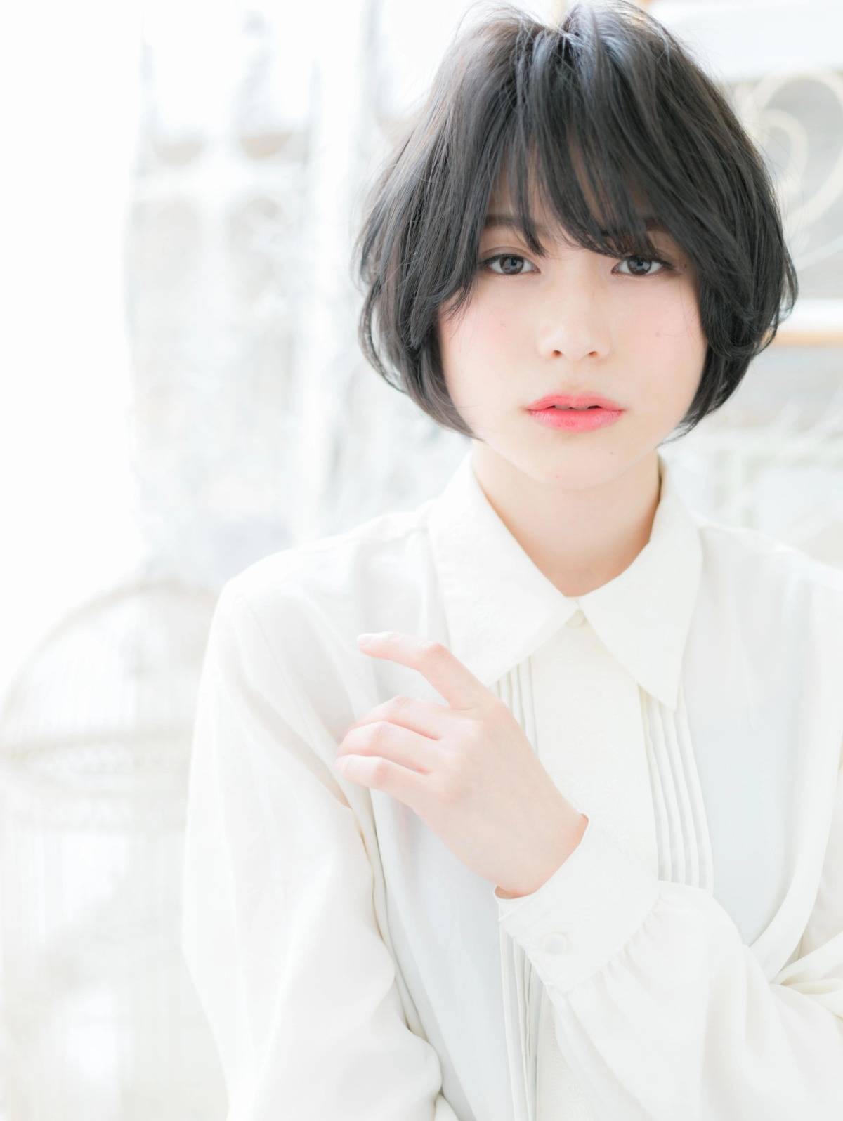 くせ毛風ショート