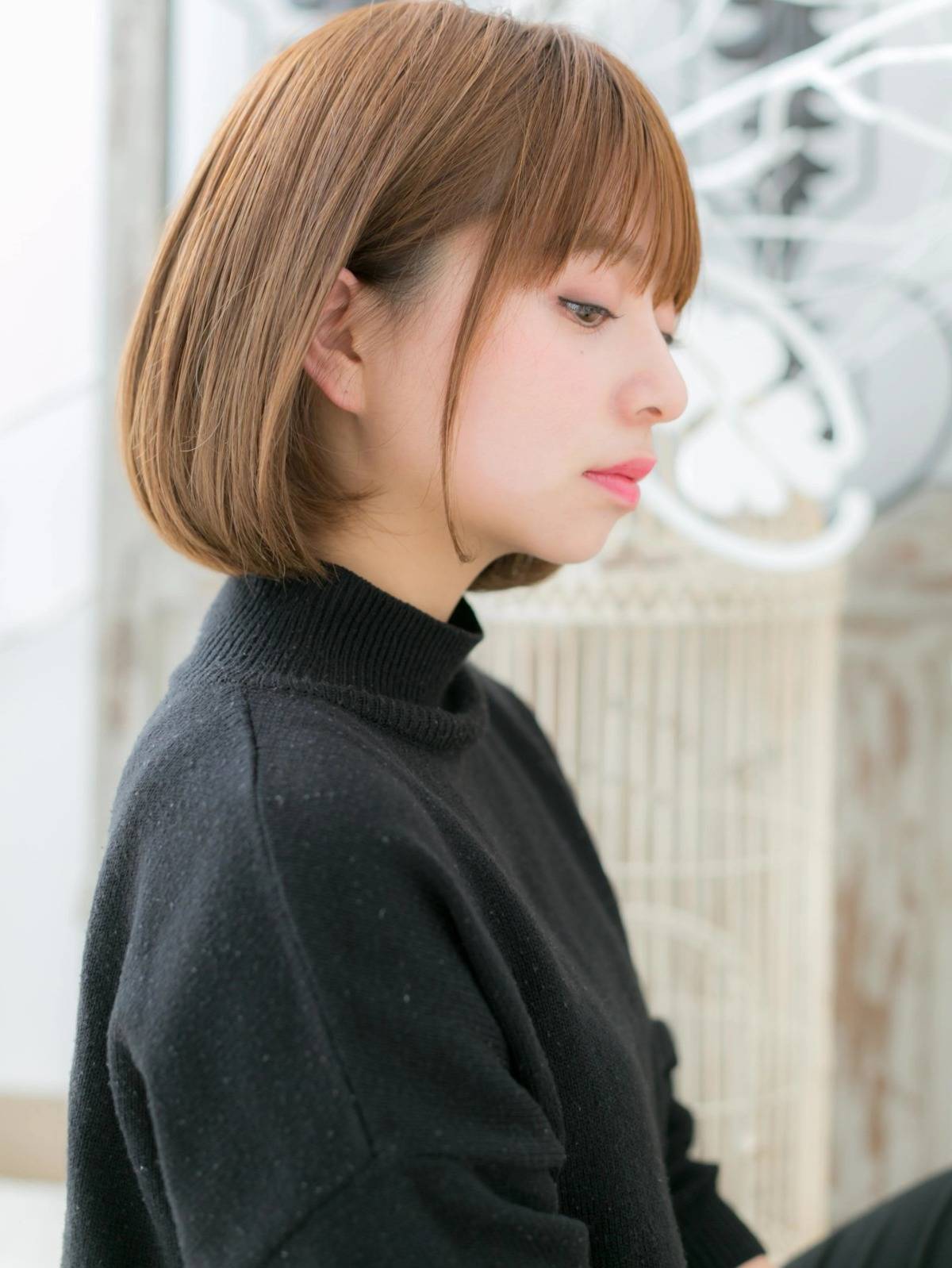 シンプル丸みボブ