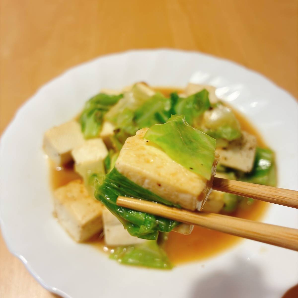 ヤマキ公式の「サイコロ豆腐のバター炒め」のレシピ